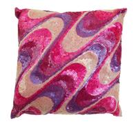 Premier Housewares Sequins Pink Cushion Comfortable Cushion With Sequin Detail Ideal For Living Room And Bedroom Decorative Sofa Cushions 13 x 40 x 40