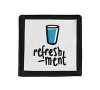 Orsina Doodle Refreshment Coasters - Set of 4, Fun Hand-Sketched Drink-Themed Designs On Durable Surfaces Orsina Multicolor