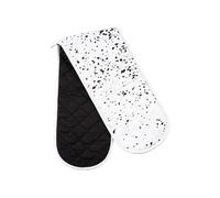 Premier Housewares Double Oven Glove, Cotton, White/Black