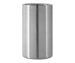 Orsina Double Wall Stainless Steel Brushed Finish Wine Cooler, Elegant Metal Wine Cooler, Durable Wine Chiller