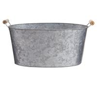 Orsina Drummond Galvanised Steel Party Tub in Silver Orsina Silver