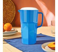 Orsina Dual Pouring Spout Blue 2000ml Pitcher, Sturdy Design Pitcher For House Parties, Anti Spill Twist Lid Orsina Blue