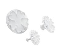 Orsina Durable 3Pc Flower Cutter Set, Simple To Use Biscuit Cutters, Dishwasher Safe Cookie Cutters For Desserts