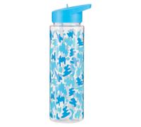 Orsina Durable Blue Shark Water Bottle, Portable Spout Lock Bottle, Robust Pp Plastic Transparent Outer Bottle