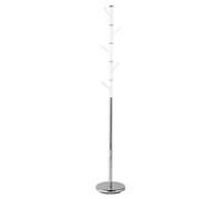 Orsina Durable Build Coat Stand In Metal In Acrylic, Slim Rotating Hooks Coat Stand For Bedroom, Sleek Coat Stand