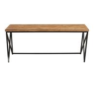 Orsina Durable Coffee Table With Black Iron Frame, Modern Display Coffee Table, Functional Coffee Table For Lounge in Natural Orsina Natural