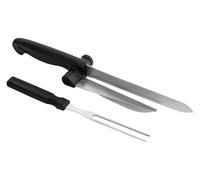 Orsina Durable Design Two Piece Carving Set, Versatile Carving Set For Cutting, Everyday Use Kitchen Carving Tool in Black Orsina Black
