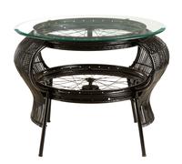 Orsina Durable Gold Finish Table, Side Table For Livingroom, Modern Aesthetic Design Bedside Table in Black Orsina Black