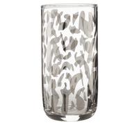 Orsina Durable Hi Ball Silver Diva Print Glass, Stylish Water Drinking Glass, Practical Build High Ball Glass
