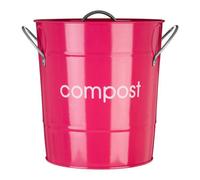 Orsina Durable Hot Pink Compost Bin, Attractive Look Compost Bin For Kitchen, Convenient Kitchen Compost Bin