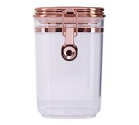 Orsina Durable Jar With Copper Lid 600 ml, Elegant Retro Design Glass Jar With Lid, Sleek Airtight Storage Jar in Clear Orsina Clear