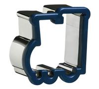 Orsina Durable Large Stainless Steel And Blue Abs Train Shape Cookie Cutter, Simple To Use Sleek Biscuit Cutter