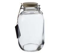 Orsina Durable Large Storage Jar, Stylish Glass Jar With Lid For Kitchen Counter, Versatile Airtight Storage Jar in Clear Orsina Clear
