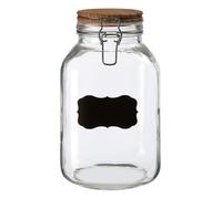 Orsina Durable Large Wooden Lid Storage Jar, Stylish Glass Jar With Lid For Counter, Versatile Airtight Storage Jar in Clear Orsina Clear