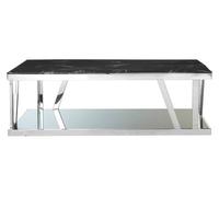 Orsina Durable Marble Top Coffee Table, Contemporary Decorative Coffee Table For Livingroom, Strong Coffee Table