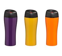 Orsina Durable Multicolour 450ml Travel Beakers, Leak Proof Reusable Travel Beakers, Stainless Steel Travel Beakers Orsina Multicolor