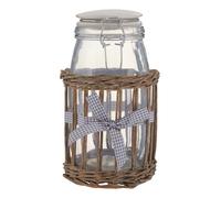 Orsina Durable Multipurpose Storage Jar - 1500ml, Versatile Stylish Jar With Lid For Counter, Airtight Storage Jars in Grey Orsina Grey