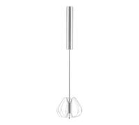 Orsina Durable Press And Spin Silver 26Cm Whisk, Innovative Stainless Steel Whisk, Effortless Mixing Best Whisk