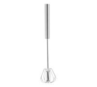 Orsina Durable Press & Spin Silver 30cm Whisk, Innovative Stainless Steel Whisk, Effortless Mixing Best Whisk Orsina Silver