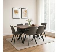 Orsina Durable Rectangle Dining Set, Space Saving Design Dining Set, Comfortable Small Dining Set For House