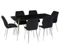 Orsina Durable Rectangular Dining Set, Space Saving Design Dining Set, Comfortable Small Dining Set For House