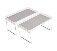 Orsina Durable Set Of 2 Cabinet Racks, Stylish 2 Cabinet Racks For Kitchen, Adjustable Robust Racks For Kitchen