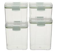 Premier Housewares Sturdy Kitchen, Airtight Seal Plastic Storage Boxes with Lids and Locks