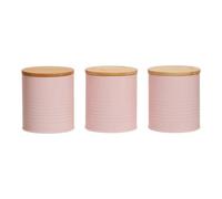 Maison by Premier Set Of Three Alton Pink Cannisters