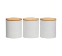 Maison by Premier Set Of Three Alton White Cannisters