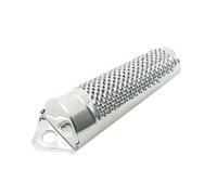 Orsina Durable Stainless Steel Fine Grater, Innovative Cone Design Cheese Grater, Convenient Flip Lid Round Grater in Silver Orsina Silver