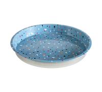 Premier Housewares Stellar Serving Tray, Round, Tin, Blue, 33 x 33 x 4 cm