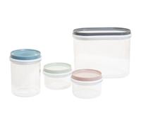 Orsina Durable Storage Container Set, Sturdy 4 Piece Kitchen Storage Set, Dishwasher Safe Plastic Container Set