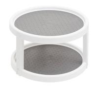 Orsina Durable Two Tier Turntable, Stylish Best Turntable, Versatile Turntable For Breakfast, Functional Turntable in Grey Orsina Grey