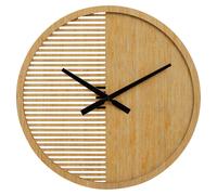 Orsina Easily Maintained Large Wooden Wall Clock, Large Wood Dial Clock In Kitchen, Contemporary Large Wall Clock in Natural Orsina Natural
