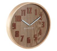 Orsina Easy To Read Small Wall Clock, Retro Design Clock For Indoor, Versatile Functional Outdoor Clock in Brown Orsina Brown