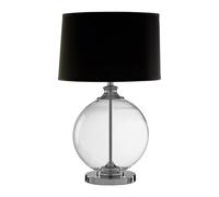 Orsina Edna Small Black Linen Shade Table Lamp