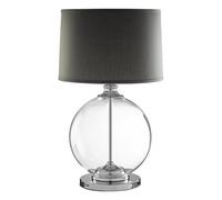Orsina Edna Small Grey Linen Shade Table Lamp