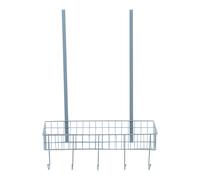 Orsina Efficient Over The Door Grey Finish Hanger Shelf, Smart Over Door Coat Hanger, Sturdy Design Hanging Rack Orsina Grey