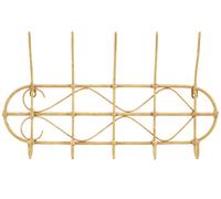 Orsina Effortlessly Organized Five Hook Hanger, Rustic Bedroom Door Hooks, Versatile Hooks For Hanging Clothes in Natural Orsina Natural