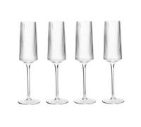 Orsina Eldon Set Of Four Ribbed Champagne Glasses Mob Packaging