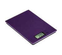 Premier Housewares Interiors By Premier Electronic Purple Glass Kitchen Scale, Compact Scale For Kitchen Ingredients, Easy To Read Baking Scale