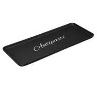 Premier Housewares Mange Antipasti Serving Plate, Black