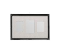 3 Photo Multi Photo Frame Premier Housewares Black One Size