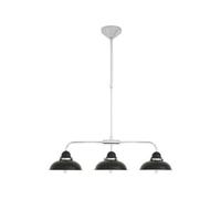 Orsina Elegant Black And Chrome 3 Light Pendant Light, Functional Pendant Light For Drawing Room, Versatile Light