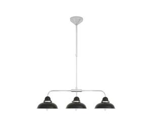 Orsina Elegant Black And Chrome 3 Light Pendant Light, Functional Pendant Light For Drawing Room, Versatile Light