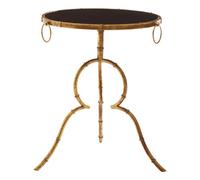 Orsina Elegant Black Tempered Glass Top Accent Table, Modern Design Side Table By Couch, Durable Small Lounge Table