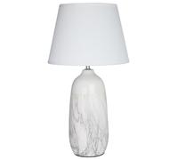 Orsina Elegant Ceramic Table Lamp, Contemporary Bed Table Lmap, Easily Maintained Lamp for Livingroom Table in White Orsina White