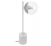 Elegant Chrome Finish Table Lamp, Contemporary Bedside Table Light, Easily Maintained Tall Bedside Lamp Premier Housewares Silver One Size