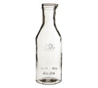 Orsina Elegant Clear Glass Embossed Pineapple Design 1000ml Carafe, Rustic Water Carafe, Borosilicate Glass Carafe Orsina Clear