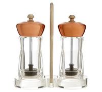 Orsina Elegant Cody Salt And Pepper Mill Set On Stand, Functional Salt And Pepper Mill, Durable Grinder Set